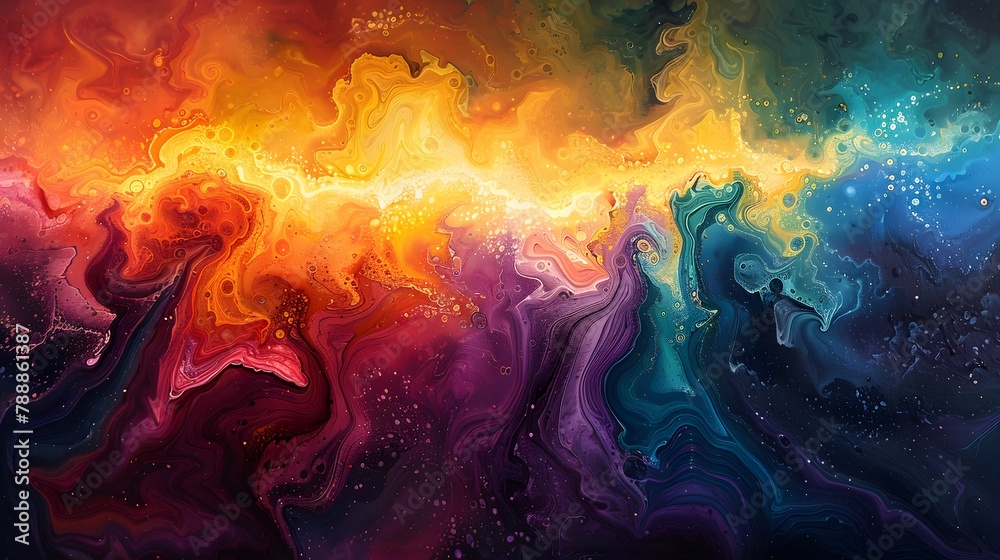 Colorful abstract oil painting wallpaper. Colorful abstract oil painting wallpaper.