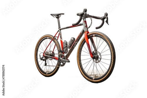 Realistic depiction of a rugged cyclocross bike.