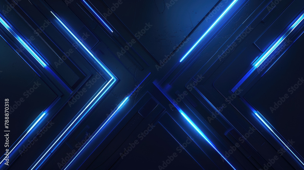 Abstract glowing arrow lines on dark blue background. Modern shiny blue geometric lines design. Futuristic technology concept
Abstract glowing arrow lines on dark blue background. Modern shiny blue geometric lines design. Futuristic technology concept