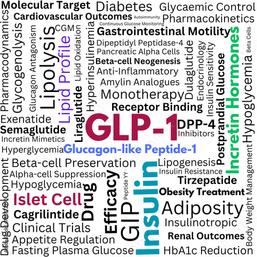 Glp-1 glucagon like peptide-1, incretin mimetics, diabetes treatment drug efficacy, islet cell, beta cell, insulin sensitivity, semaglutide photo