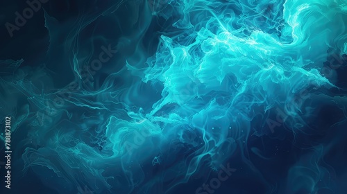 Blue fire background 