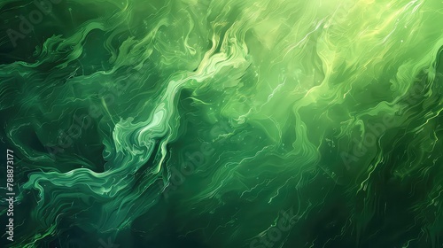 Green fire background