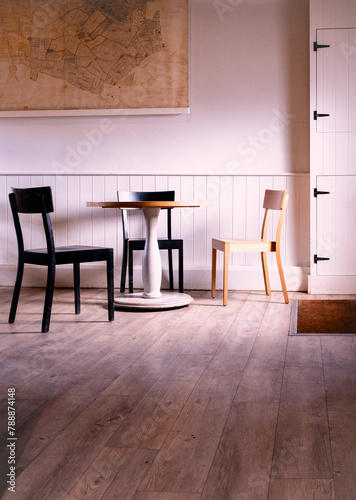 Table & Chairs Inside A Historic House Tea Room