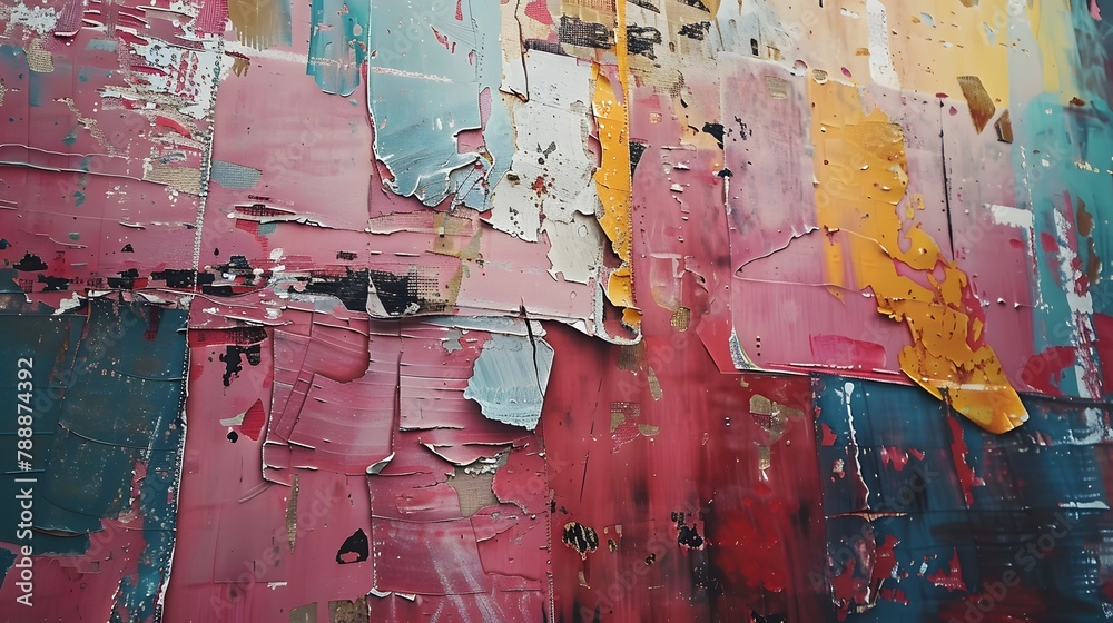 Obraz premium Abstract art with brutalism concept.