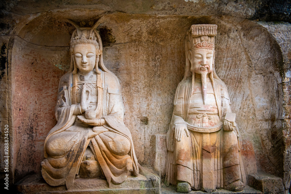Buddha statue at Dazu Rock Carvings Buddha statue at Dazu Rock Carvings