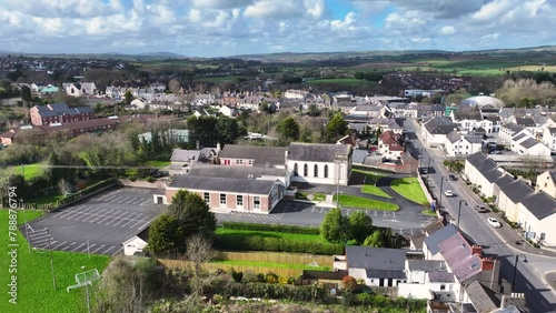 Aerial view of Second Presbyterian Church Comber Newtownards County Down Northern Ireland photo