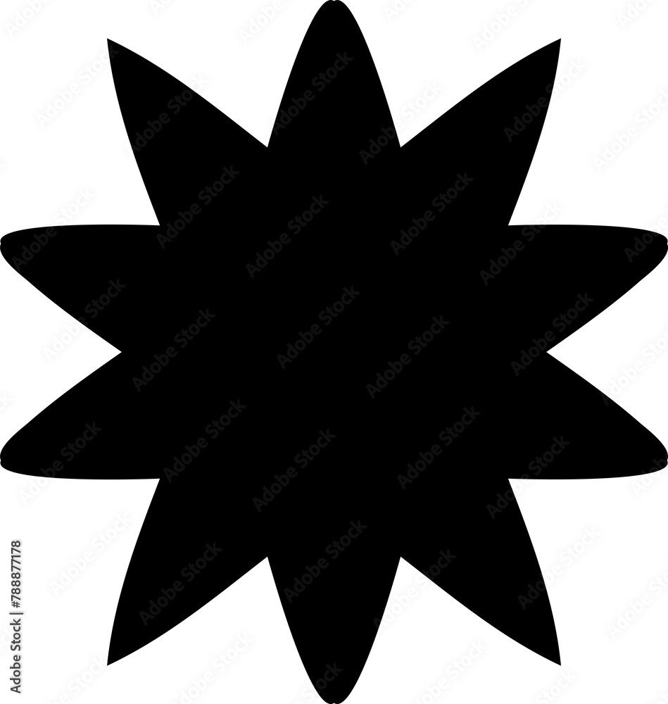 Fototapeta premium Star shapes collection. Graphic elements