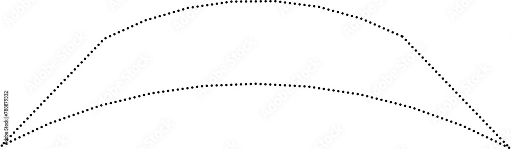 Set of square dot line shapes. Design elements Set of square dot line shapes. Design elements