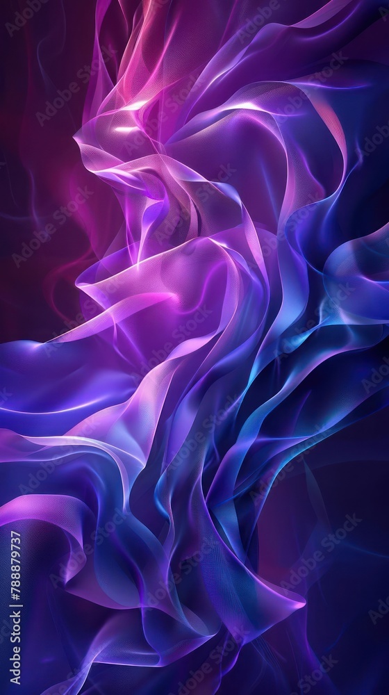 Obraz premium A colorful abstract background with flowing lines and swirls