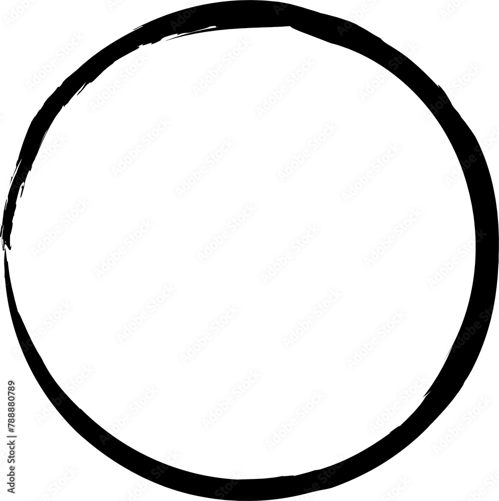 Set of grunge circle brush Set of grunge circle brush