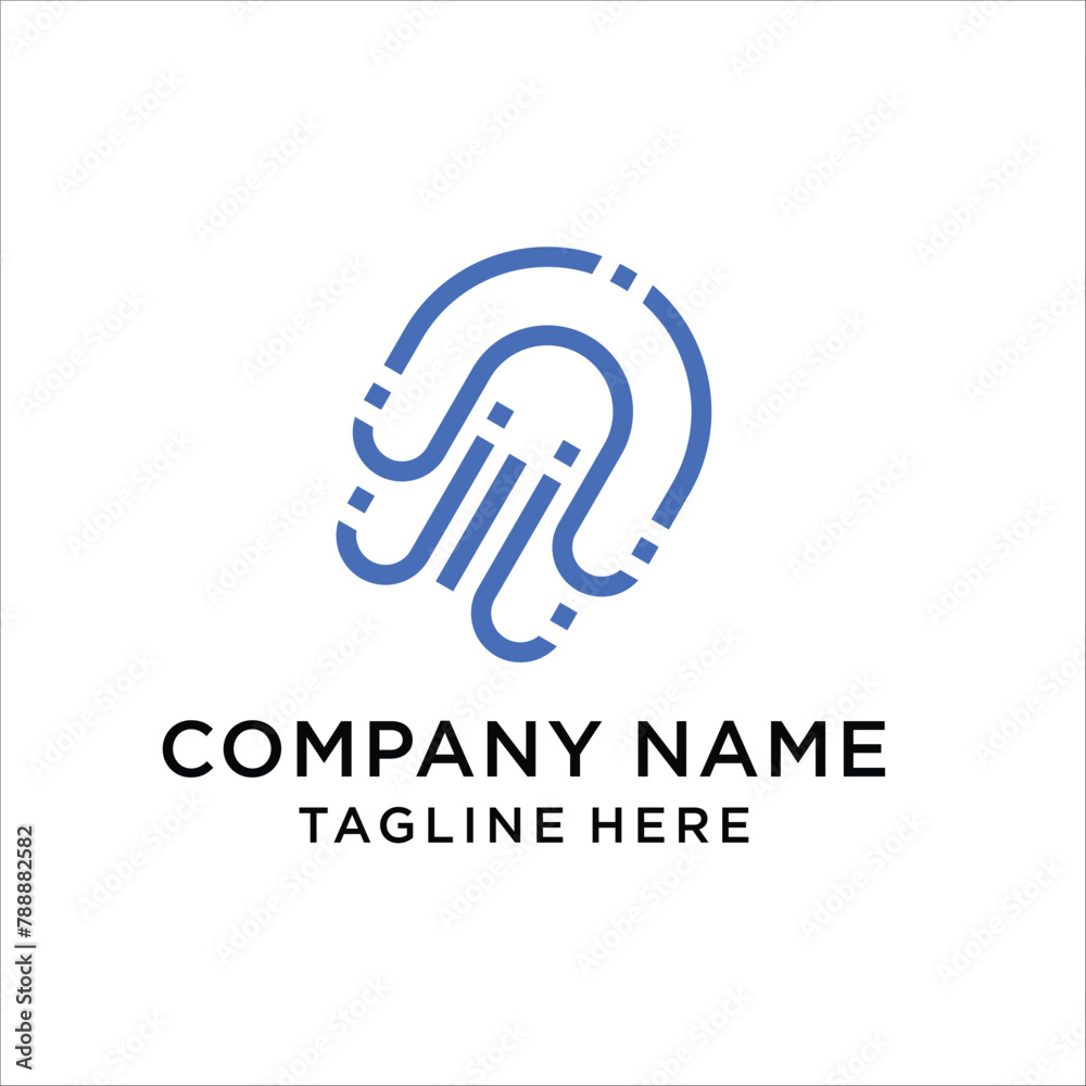 simple octopus line logo, design inspiration, illustration, vector simple octopus line logo, design inspiration, illustration, vector