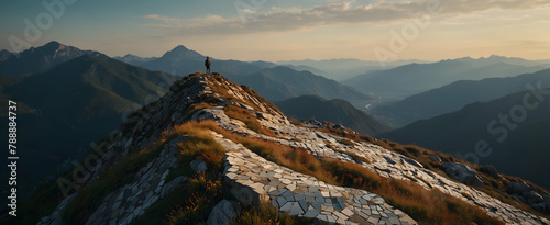 Mountain Mosaic: A Backpacker's Adventure Through Diverse Mountain Landscapes © Gohgah