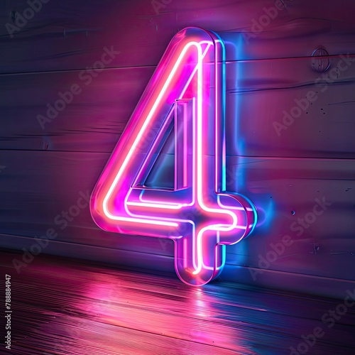 3D design of the number 
