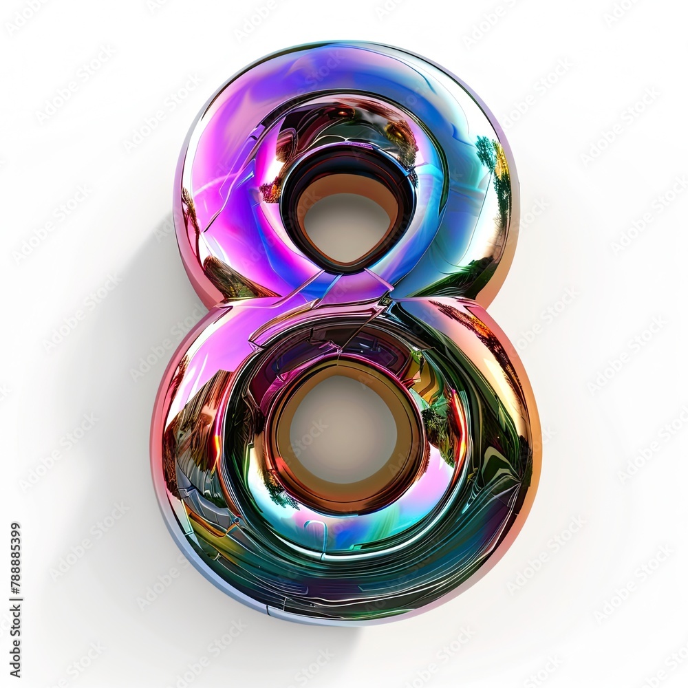 3D Elite style design of the number 3D Elite style design of the number