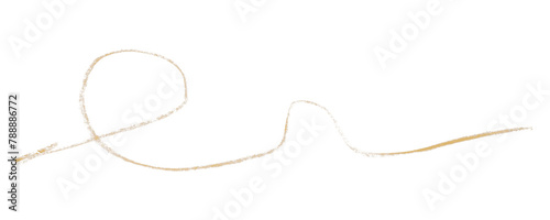 light brown pencil strokes isolated on transparent background