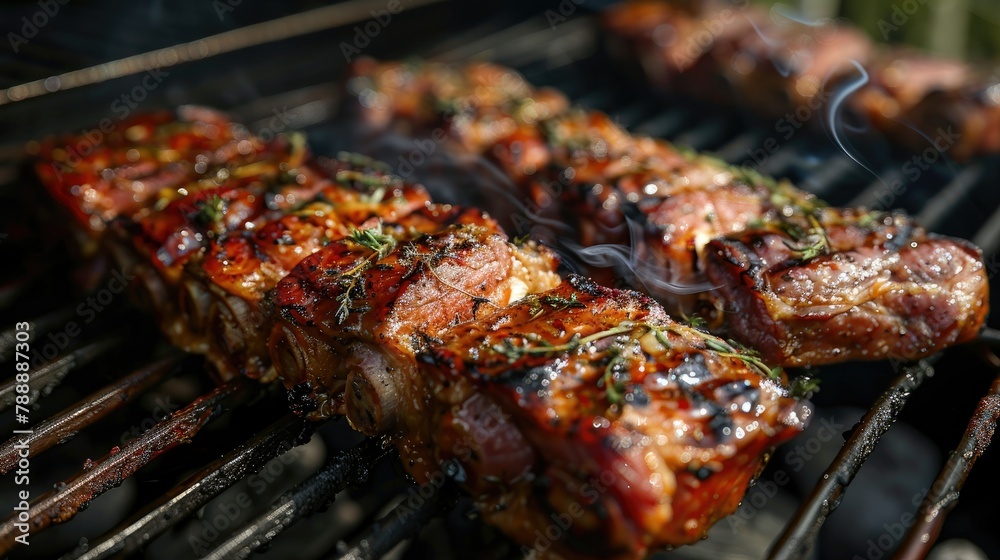 Grilling meats outdoors on a barbecue is a quintessential summertime delight