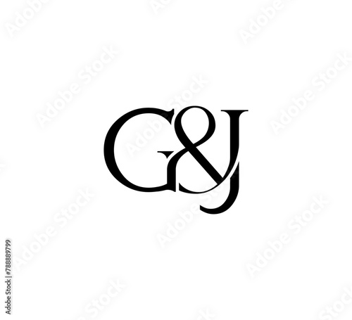 Initial Letter Logo. Ampersand Symbol. Logotype design. Simple Luxury Black Flat Vector YB