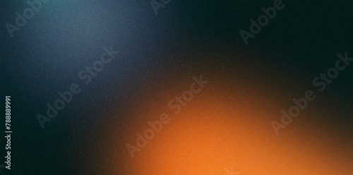 dark blue orange , a rough abstract retro vibe background template or spray texture color gradient shine bright light and glow , grainy noise grungy empty space