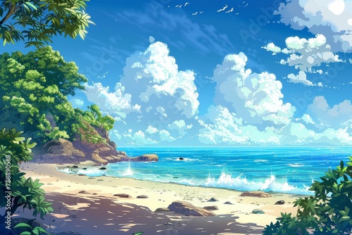 Anime Summer Background © ditaja