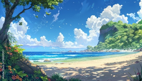 Anime Summer Background