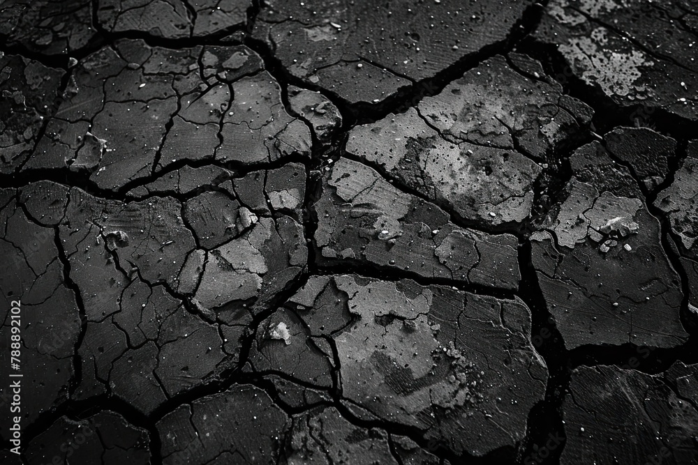 crack background texture of rough asphalt