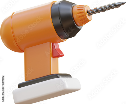 Hand Drilling Machine 3d Icon