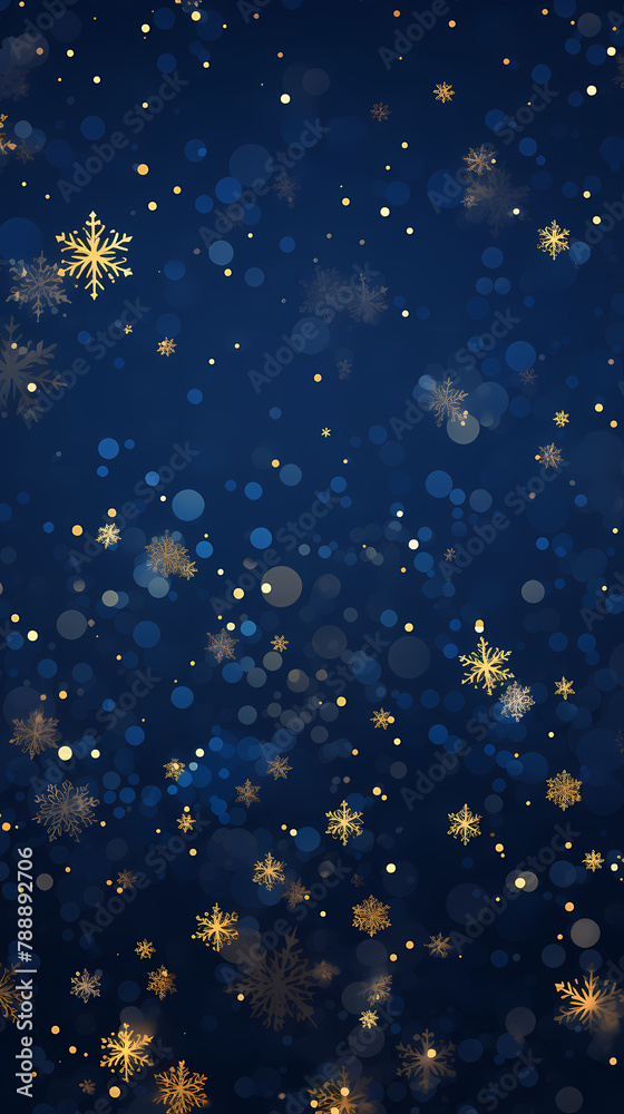 Golden snowflake decorative background Golden snowflake decorative background