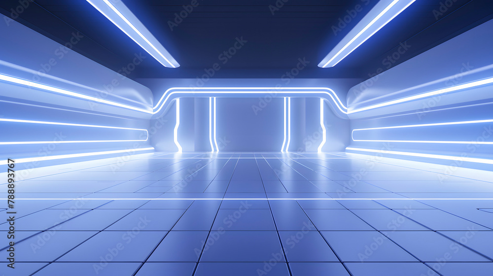 Digital technology blue silver neon futuristic PPT background Digital technology blue silver neon futuristic PPT background