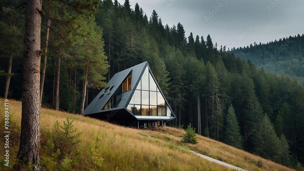 cabin in the forest generative ai