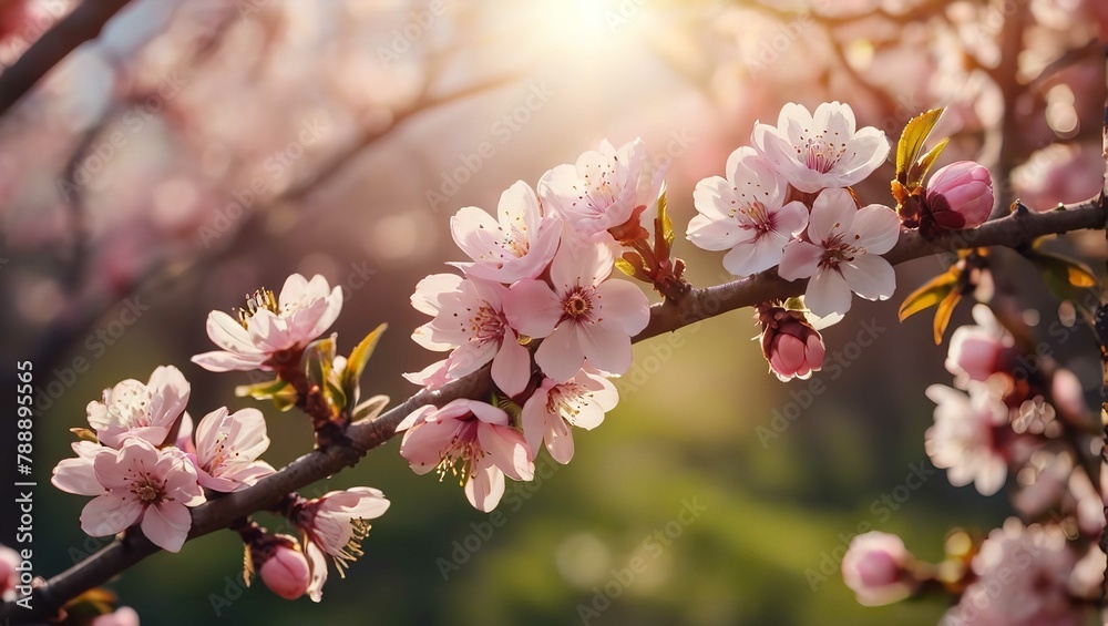 Pink Blossom Paradise: A Captivating Spring Landscape Pink Blossom Paradise: A Captivating Spring Landscape