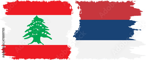 Serbia and Lebanon grunge flags connection vector Free Download Serbia and Lebanon grunge flags connection vector - GFXLoad