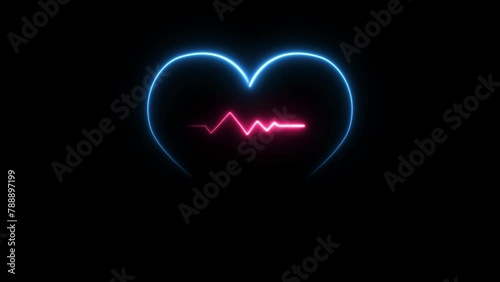 Luminescent Lines heart