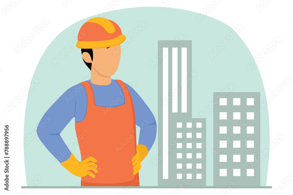 Labour Day Flat Illustration Design Labour Day Flat Illustration Design