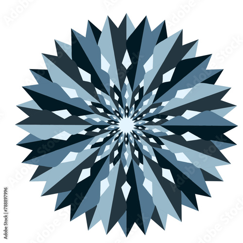Snowflakes decorative ornament, star shape element background   