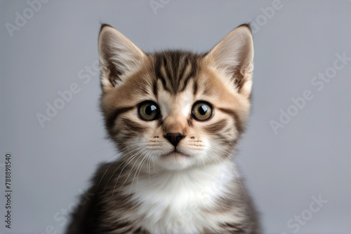 background kitten white British small domestic position cat felino tail children pedigree purebred baby animal sweet isolated carnivore breed