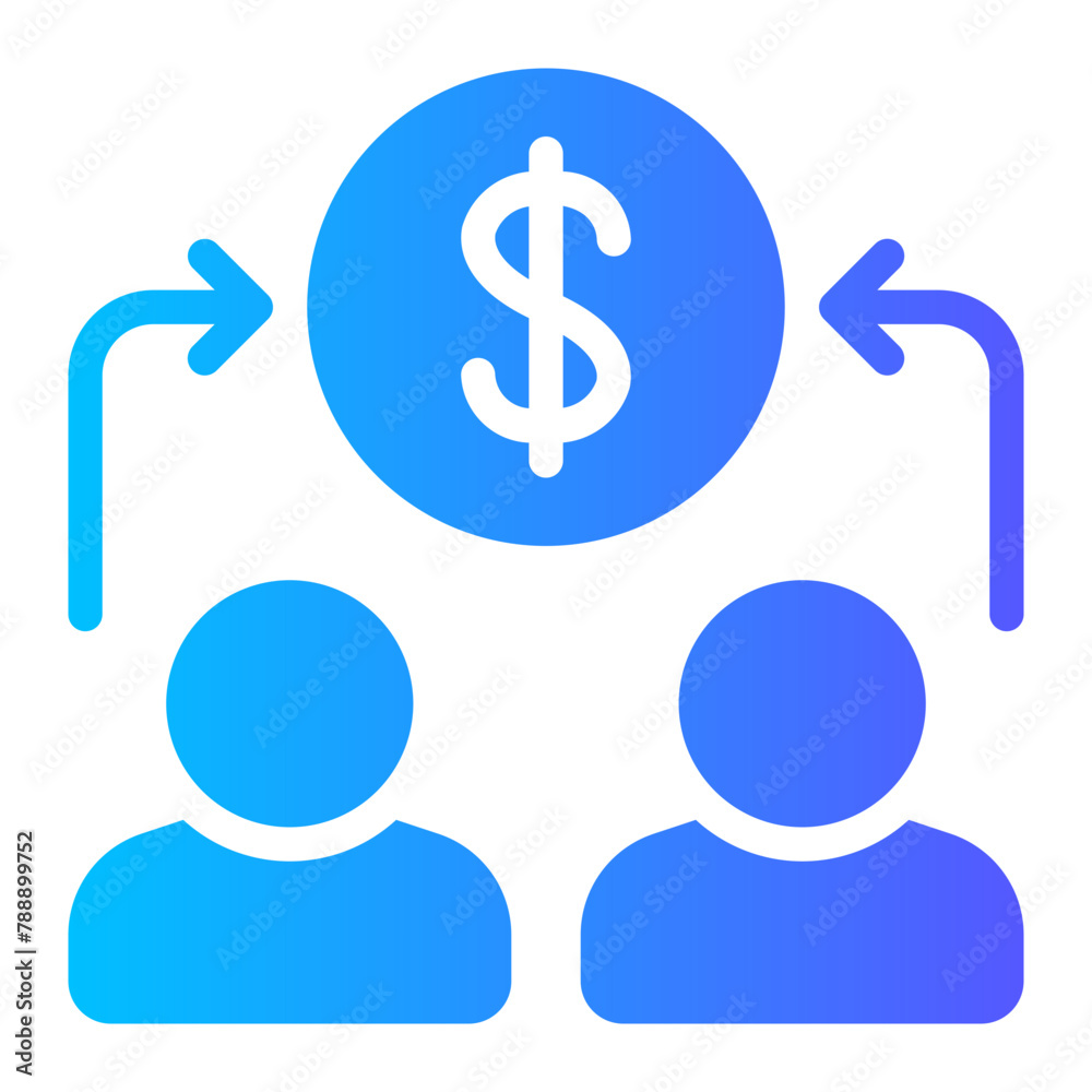 management gradient icon management gradient icon