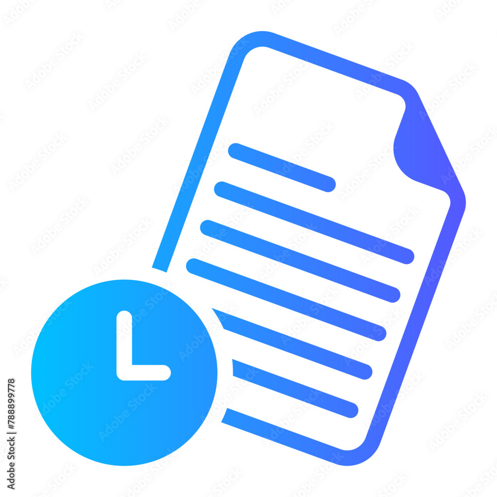 project deadline gradient icon project deadline gradient icon
