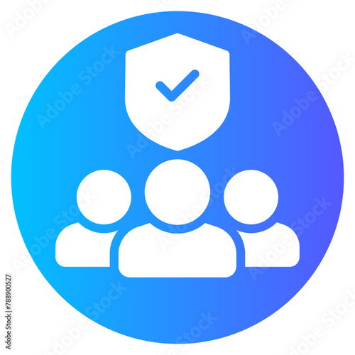 trustworthy gradient icon