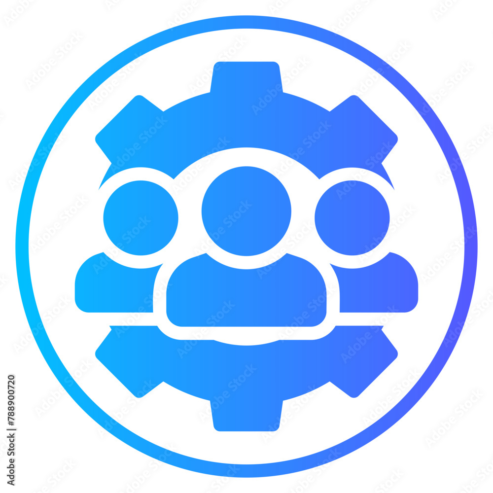 teamwork gradient icon teamwork gradient icon
