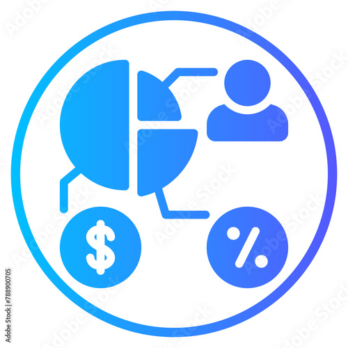shareholder gradient icon