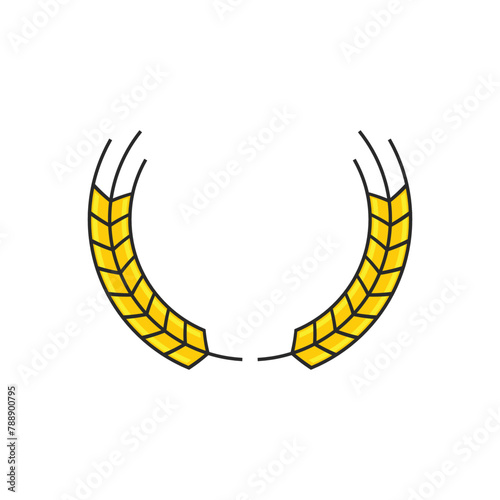 Wheat illustration design