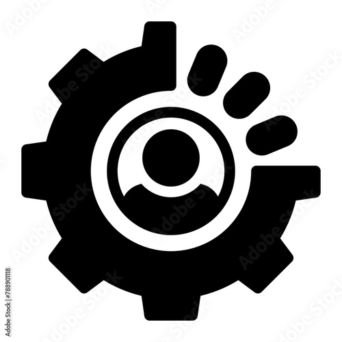 human resource glyph icon