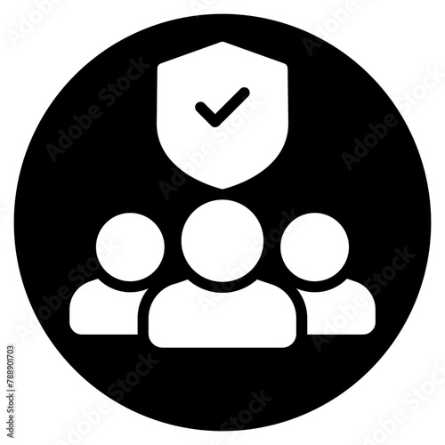 trustworthy glyph icon