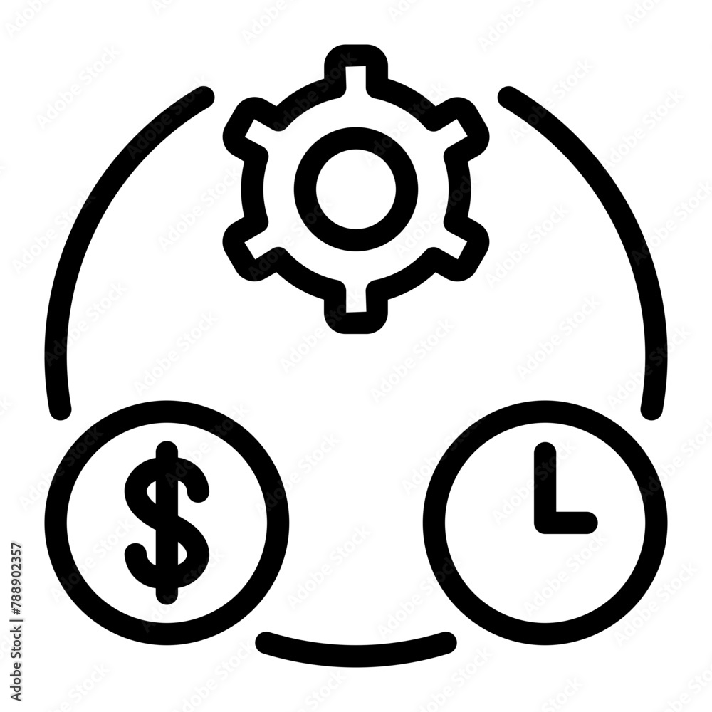 business operations line icon business operations line icon
