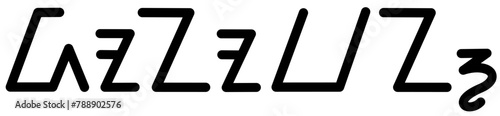 Illustration vector graphic of the name Donovan, sundanese script, unique font. Great for printing on your personal items photo