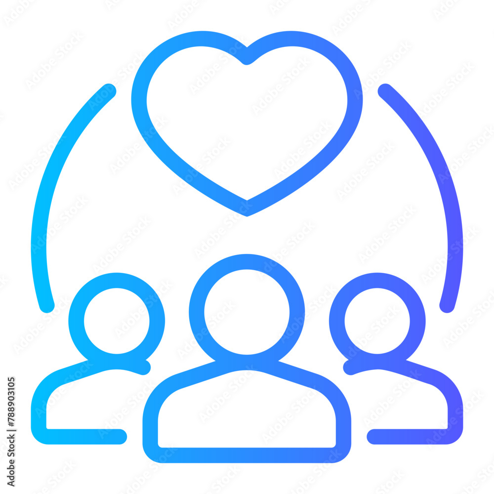 dedication gradient icon dedication gradient icon