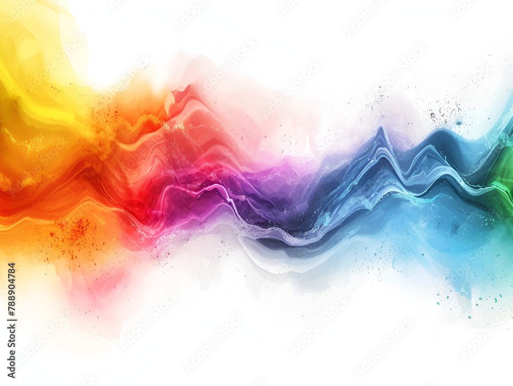 Bright colorful watercolor splash background