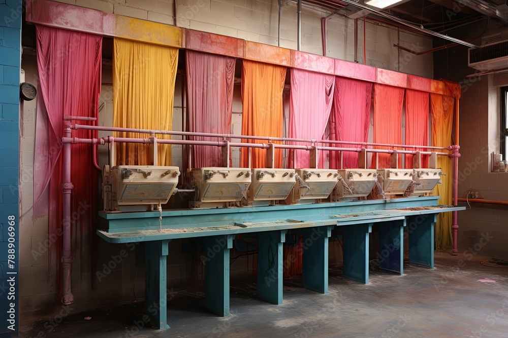 Artisan Textile Mill Loft Concepts: Dyeing Station & Color Washed Walls Image