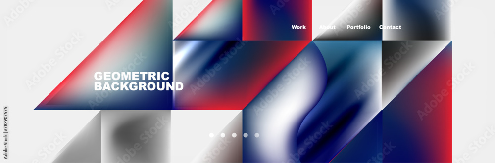 A geometric pattern with red, white, and shades of electric blue triangles on a white background reminiscent of automotive design and lighting, perfect for a logo or brand identity in magenta tints A geometric pattern with red, white, and shades of electric blue triangles on a white background reminiscent of automotive design and lighting, perfect for a logo or brand identity in magenta tints