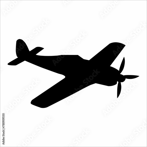 Silhouette of war plane